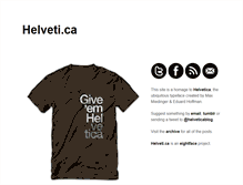 Tablet Screenshot of helveti.ca